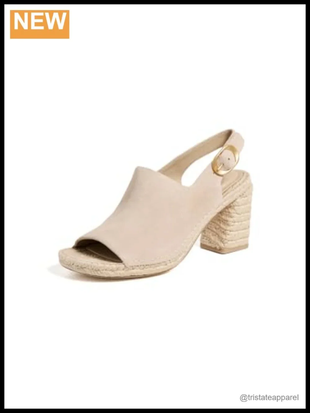 Suede Espadrille Wedge Ankle Strap Block Heel Sandal